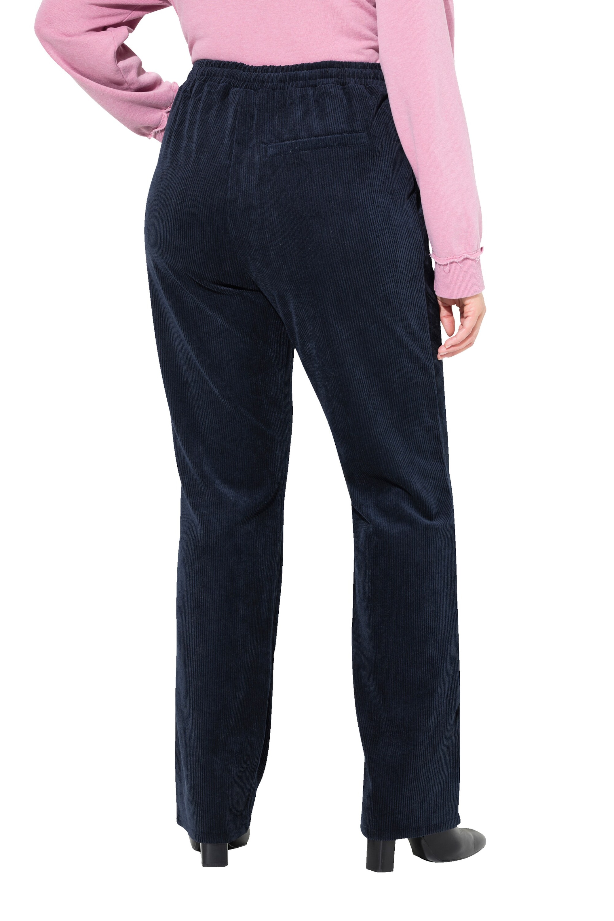 Ulla Popken Wide Leg Hose in Blau