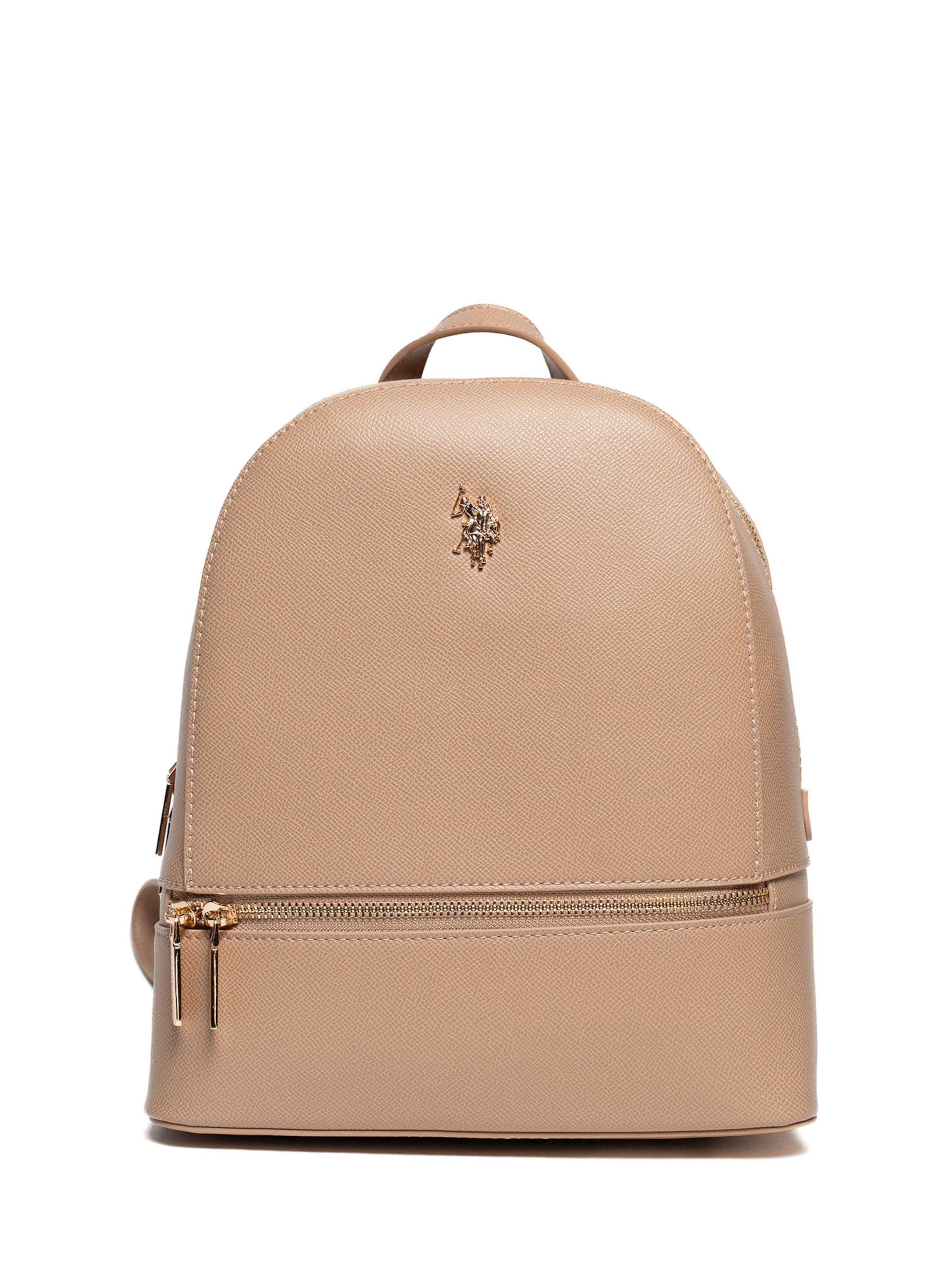 U.S. POLO ASSN. Backpack in Beige: front