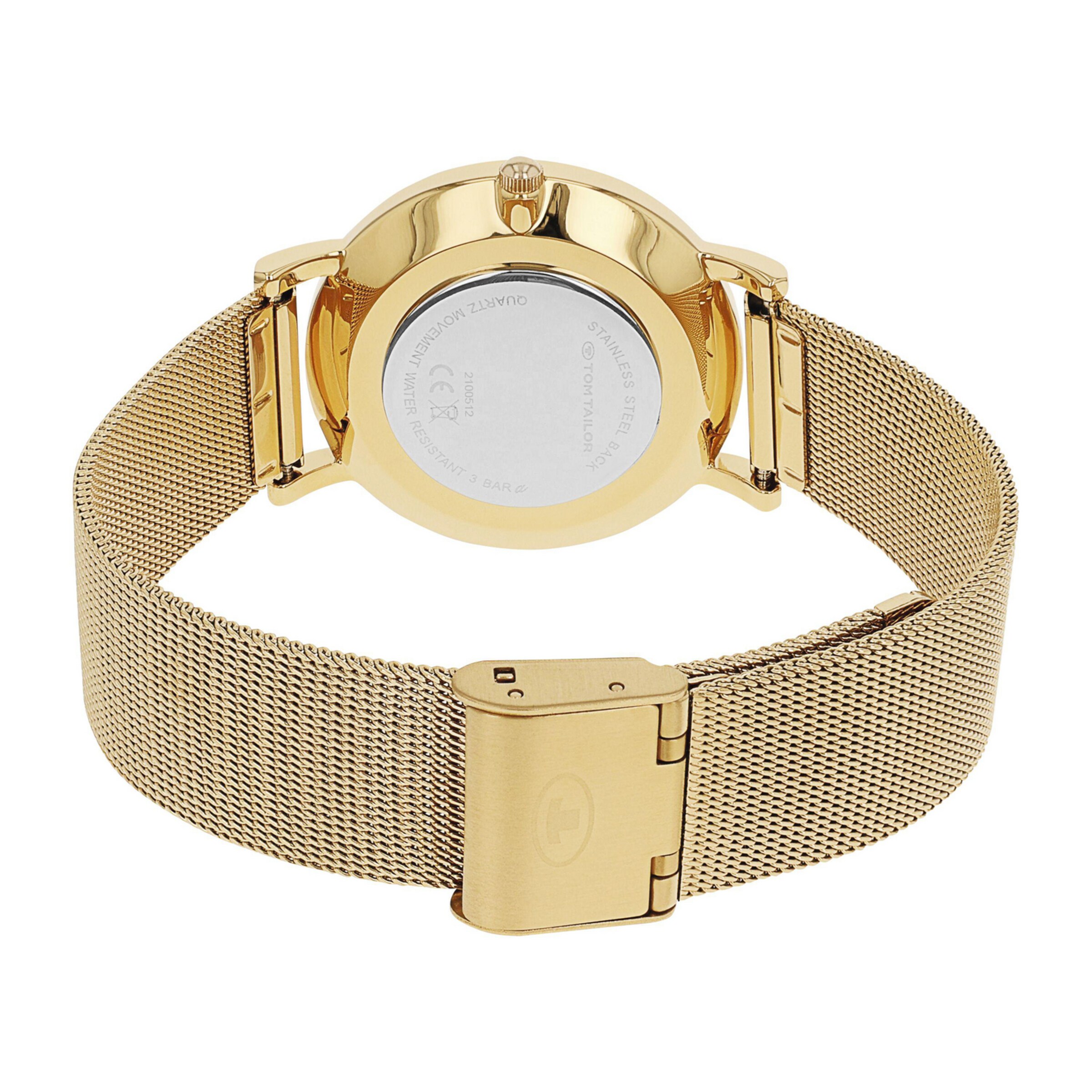 TOM TAILOR Analog Watch in Gold