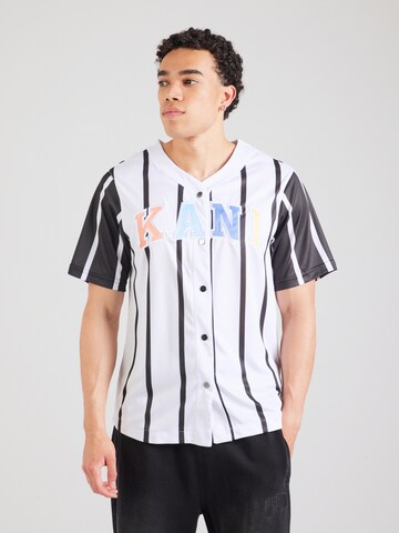 Karl Kani Regular fit Button Up Shirt 'Serif' in White: front