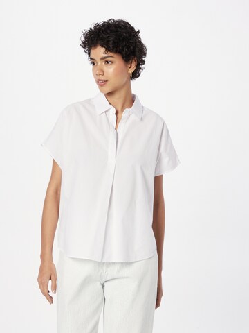 QS Blouse in Wit: voorkant