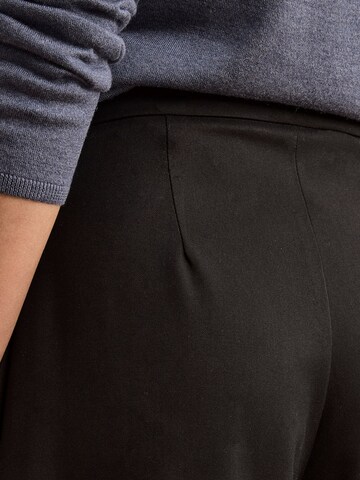 Wide Leg Pantalon Il Lanificio en noir