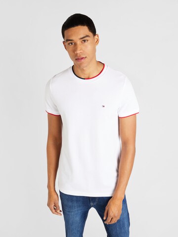 T-Shirt TOMMY HILFIGER en blanc : devant