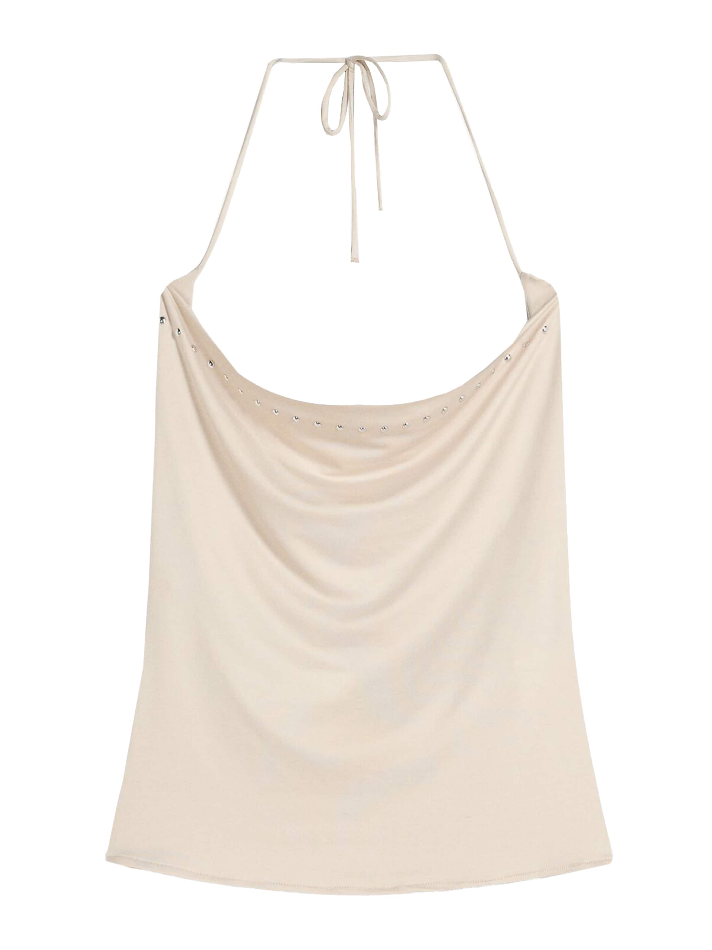 Bershka Top | bela barva: sprednja stran