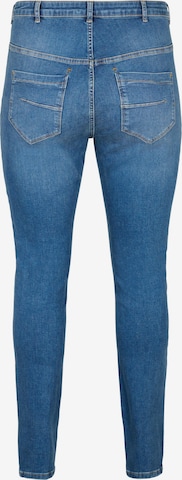 Zizzi Slimfit Jeans 'AMY' i blå