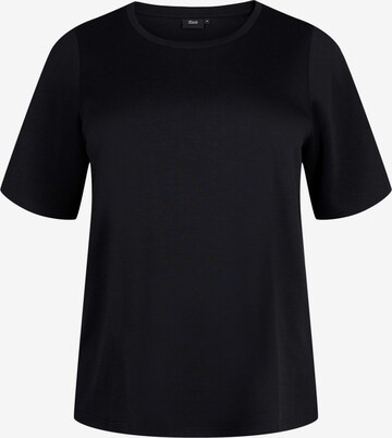 Zizzi Shirt 'MALISA' in Black: front