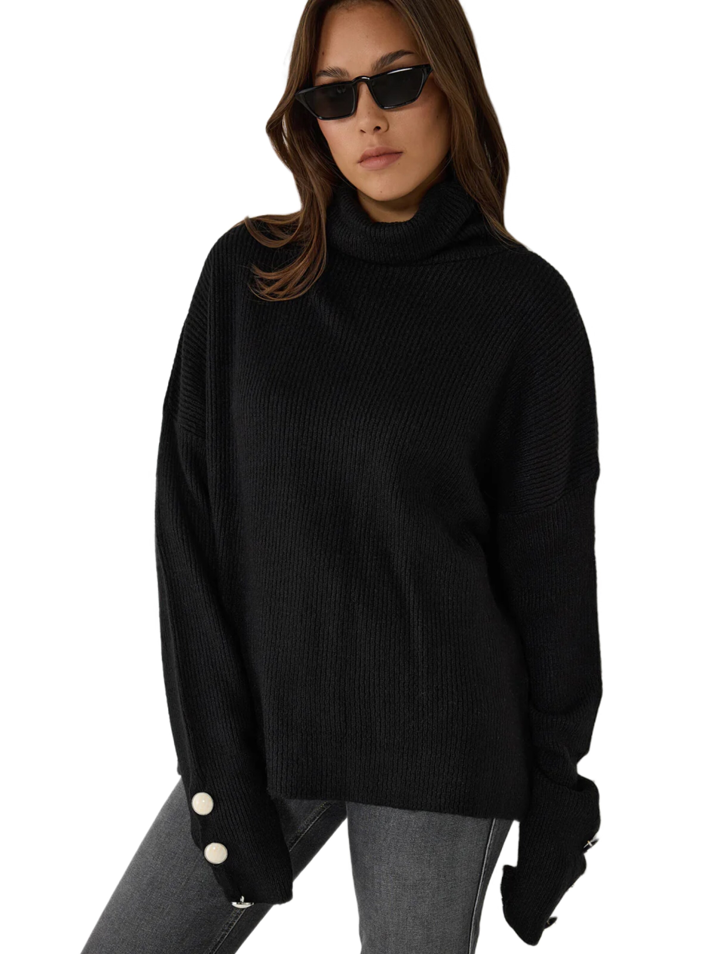 No Matter What Trui in Zwart: voorkant