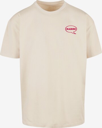T-Shirt 'MRKEBAB' Merchcode en beige : devant
