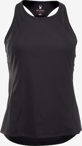 juoda Spyder Sportiniai marškinėliai be rankovių: priekis