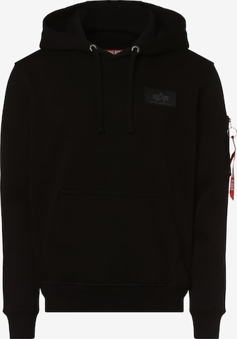 ALPHA INDUSTRIES Sweatshirt in Black: front