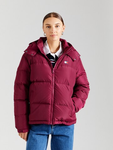 Tommy Jeans Zimní bunda 'ALASKA' – červená: přední strana