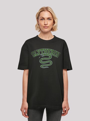 F4NT4STIC Oversized Shirt 'Harry Potter Slytherin' in Black: front