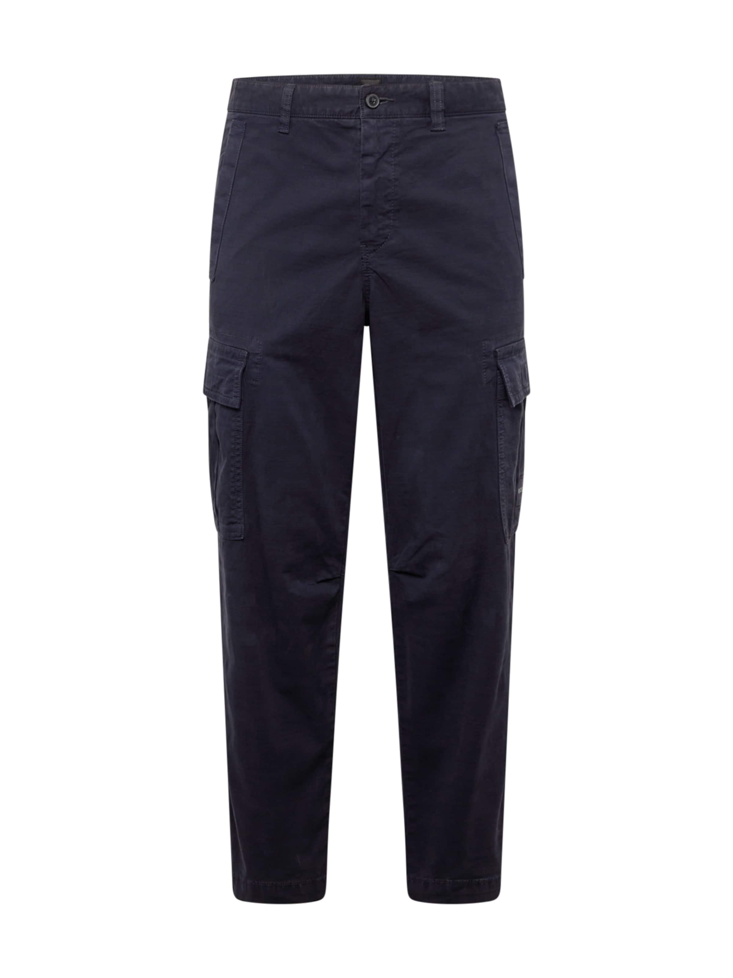 BOSS Regular Cargo trousers 'Sisla-7' in Blue: front