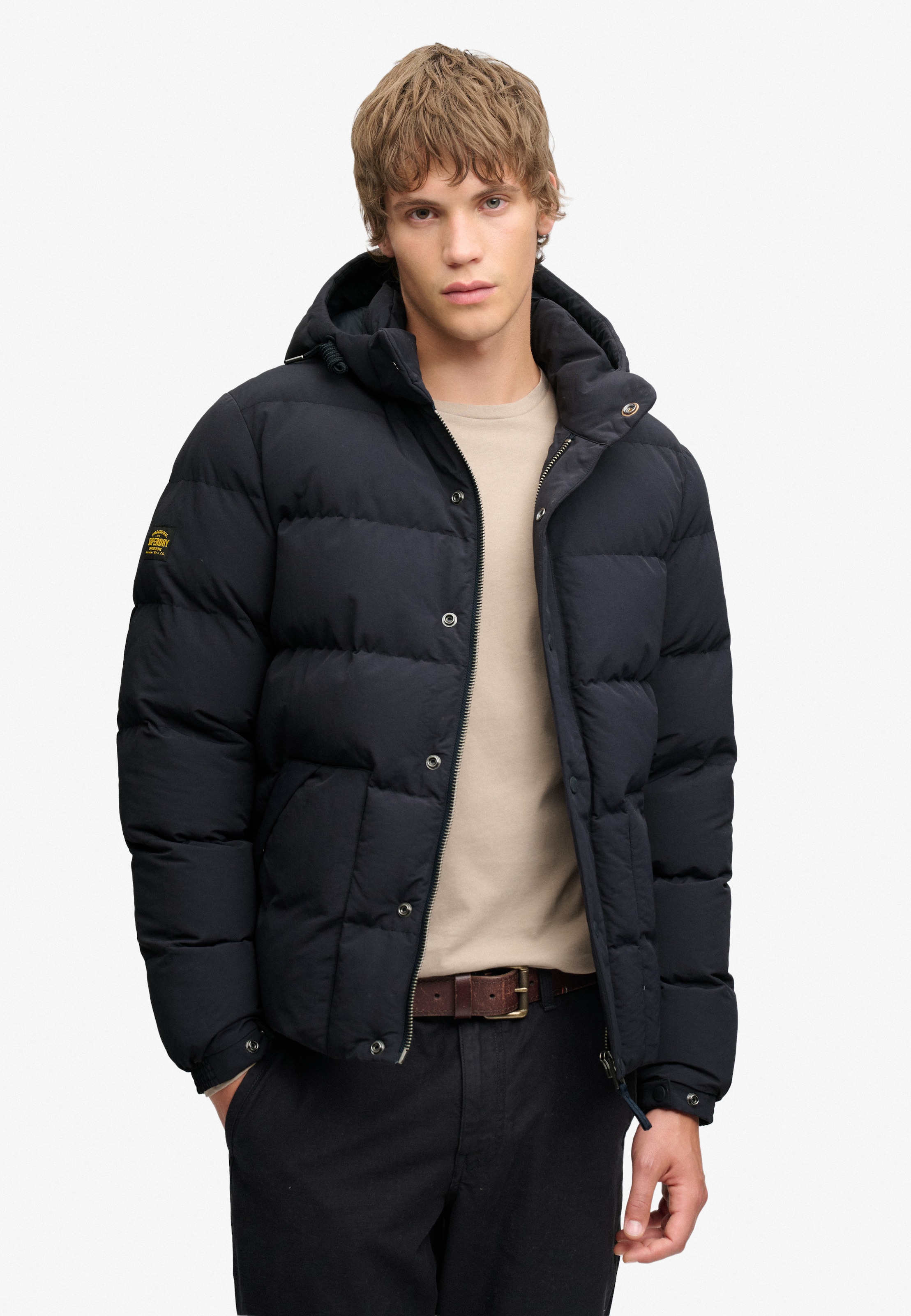 Superdry & Co Winterjas 'Everest' in Blauw: voorkant