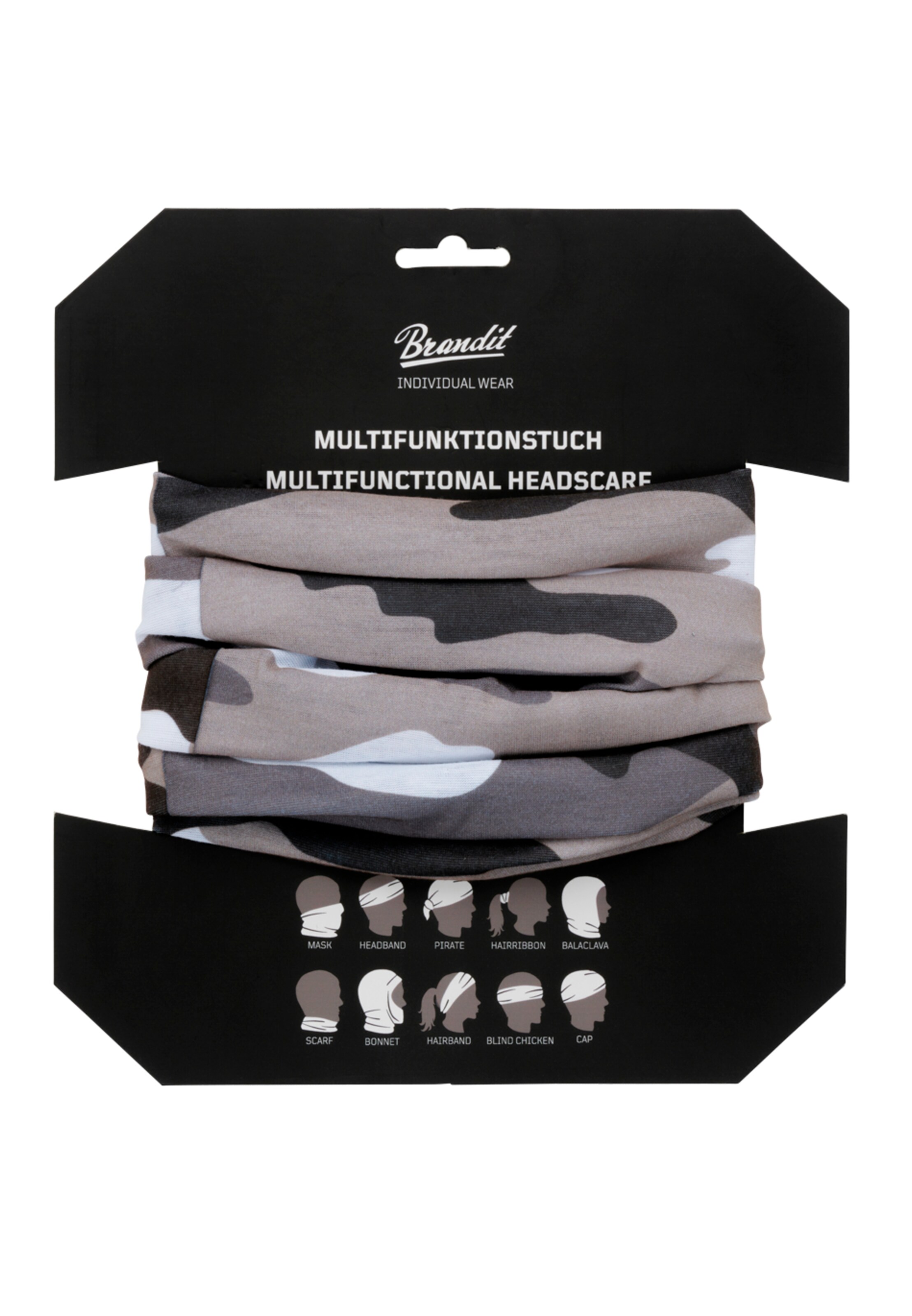 Scaldacollo di Brandit in grigio: frontale