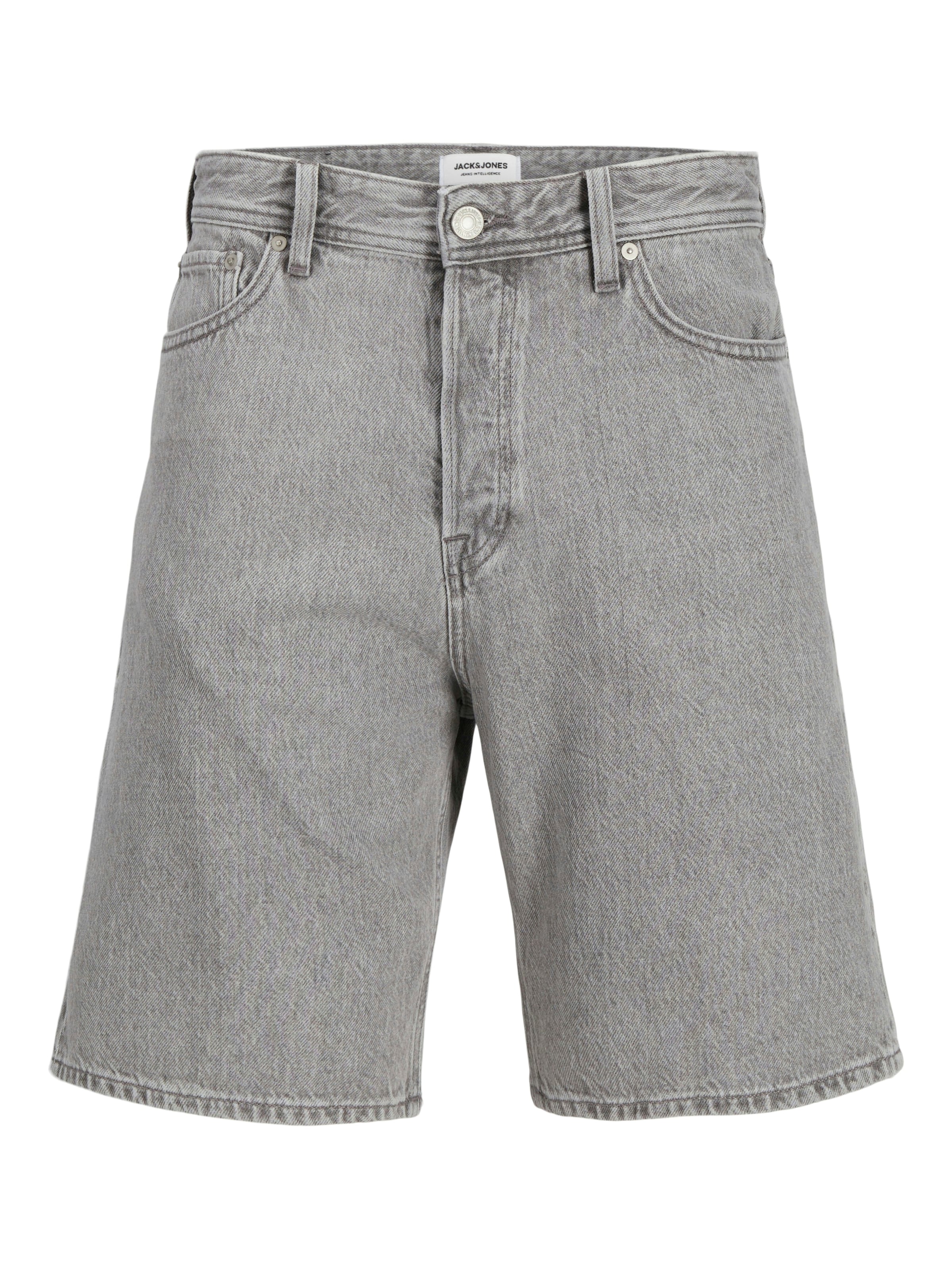 JACK & JONES Baggy Jeans 'JJIAlex JJOriginal' in Grey: front