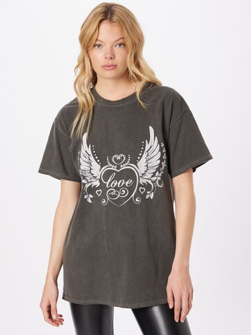 T-shirt Nasty Gal en gris : devant