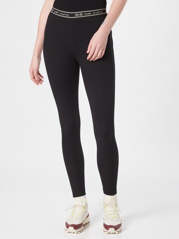 Esmé Studios Skinny Leggings 'April' in Zwart: voorkant