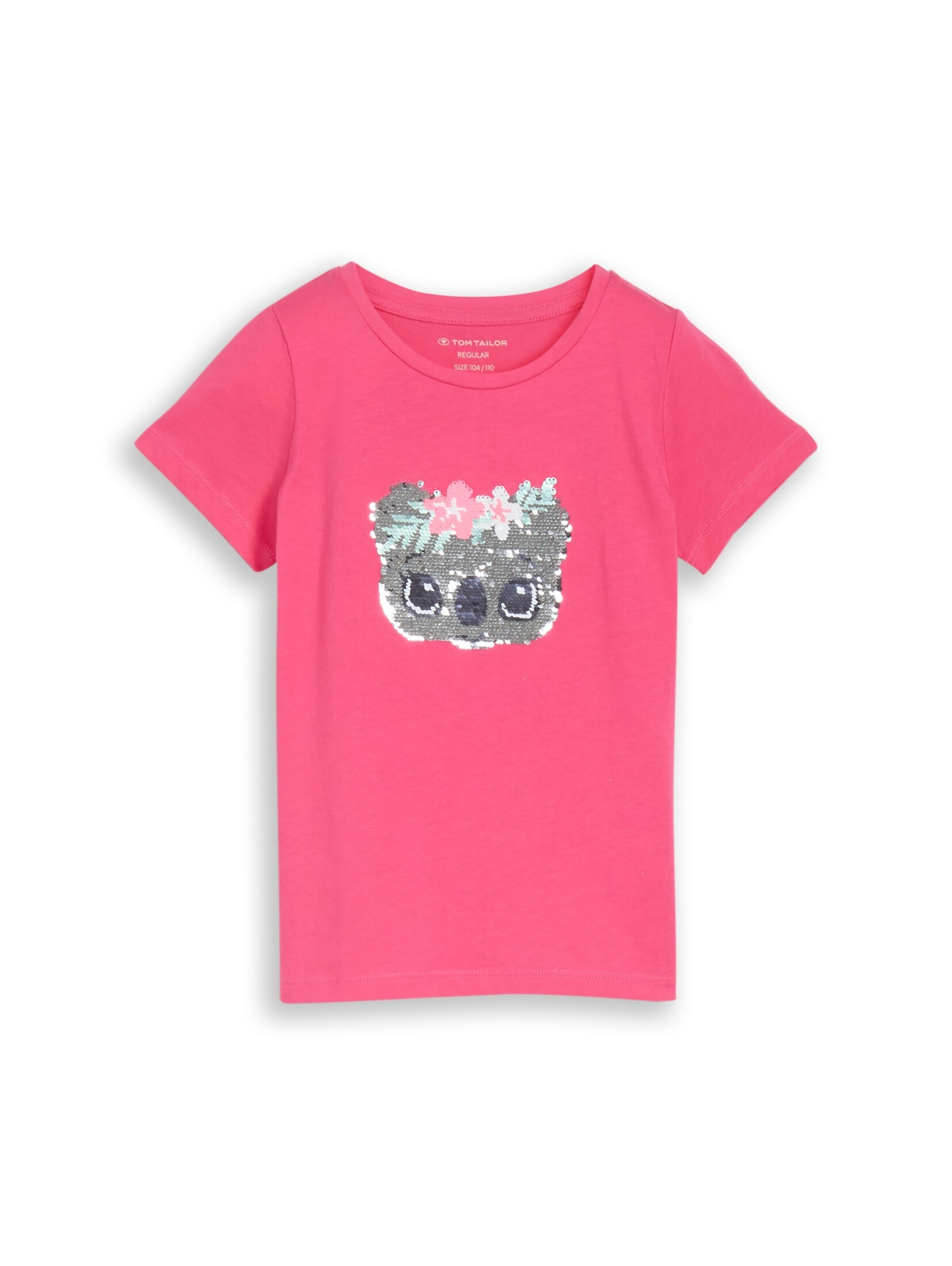 T-Shirt TOM TAILOR en rose : devant