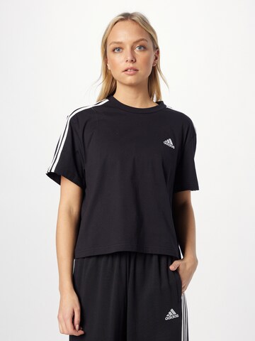 T-shirt fonctionnel 'Essentials' ADIDAS SPORTSWEAR en noir : devant