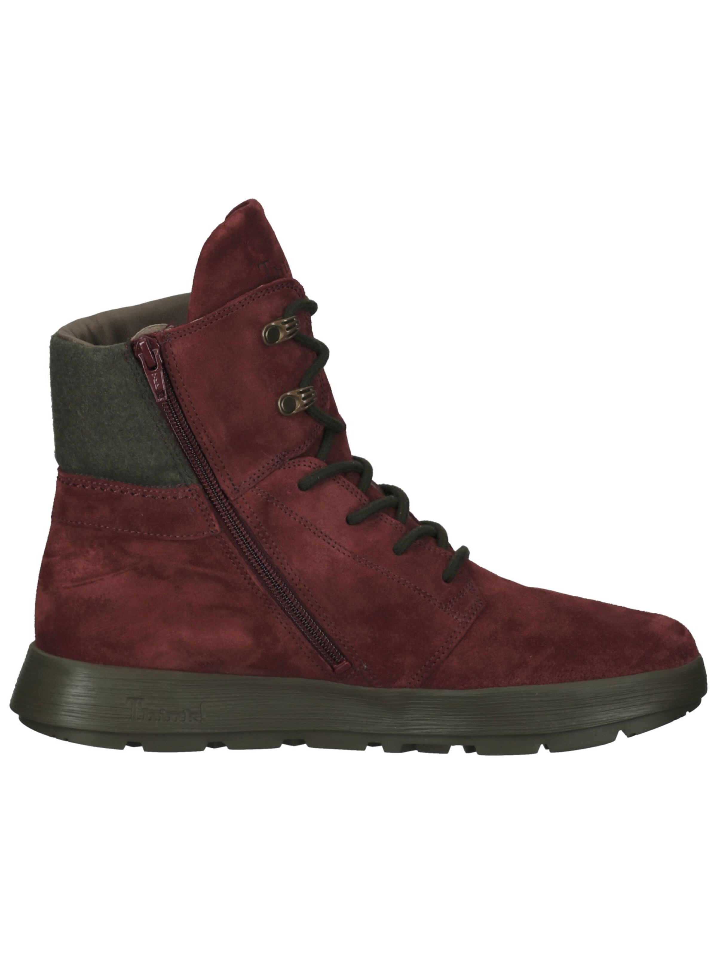 THINK! Lace-up bootie in Red