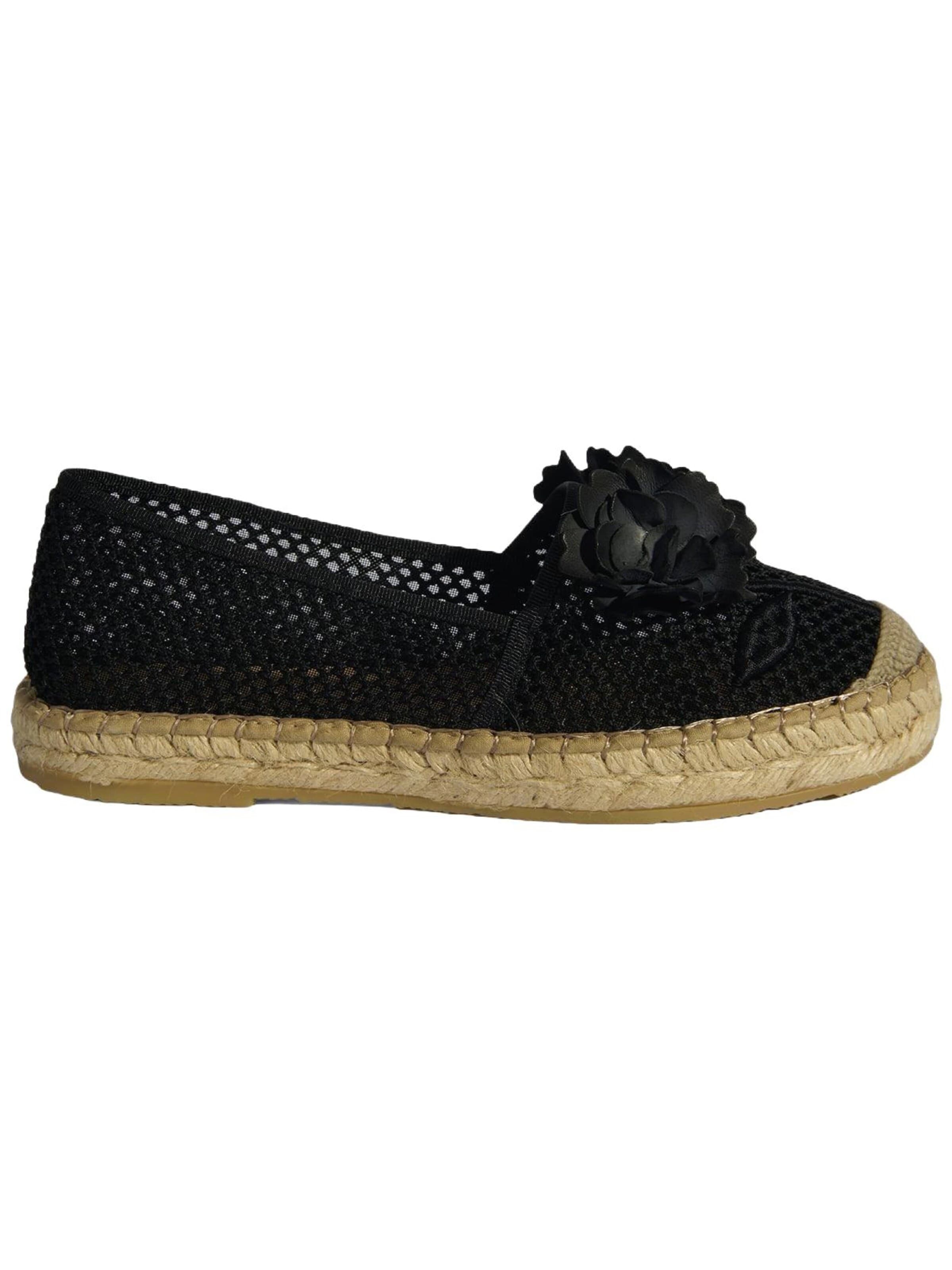 Desa Espadrilles 'Espadrilles' in Zwart: voorkant