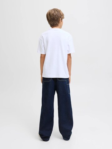 JACK & JONES Wide Leg Jeans 'JJIALEX JJCARPENTER' in Blau