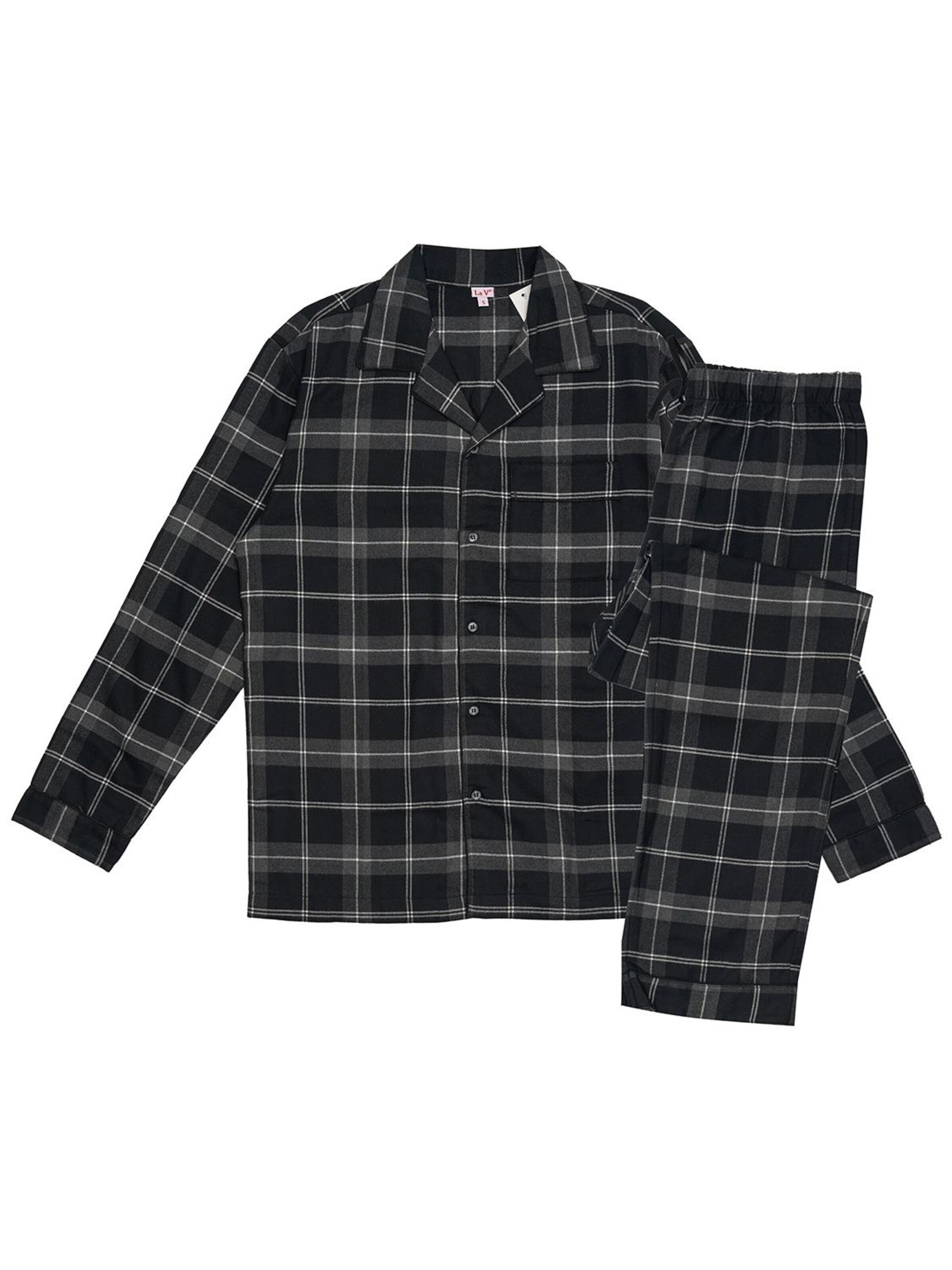 La V Pajamas long in Grey
