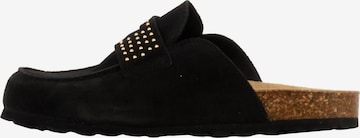 The Divine Factory - Zapatos abiertos 'Mokassin-Pantoletten aus Leder „Noga Gassirette“ mit Nieten' en negro: frente