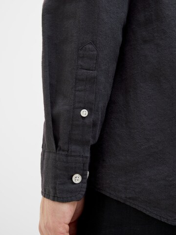 Coupe slim Chemise 'JJEBREEZE' JACK & JONES en noir