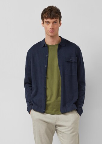 Vestes en maille s.Oliver en bleu : devant