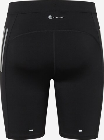 ADIDAS PERFORMANCE Skinny Workout Pants 'Own The Run 1/2' in Black