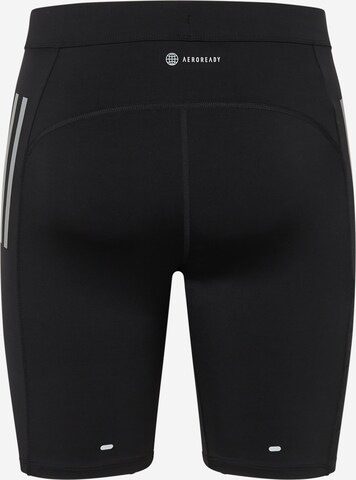 ADIDAS PERFORMANCE Skinny Sportsbukser 'Own The Run 1/2' i svart