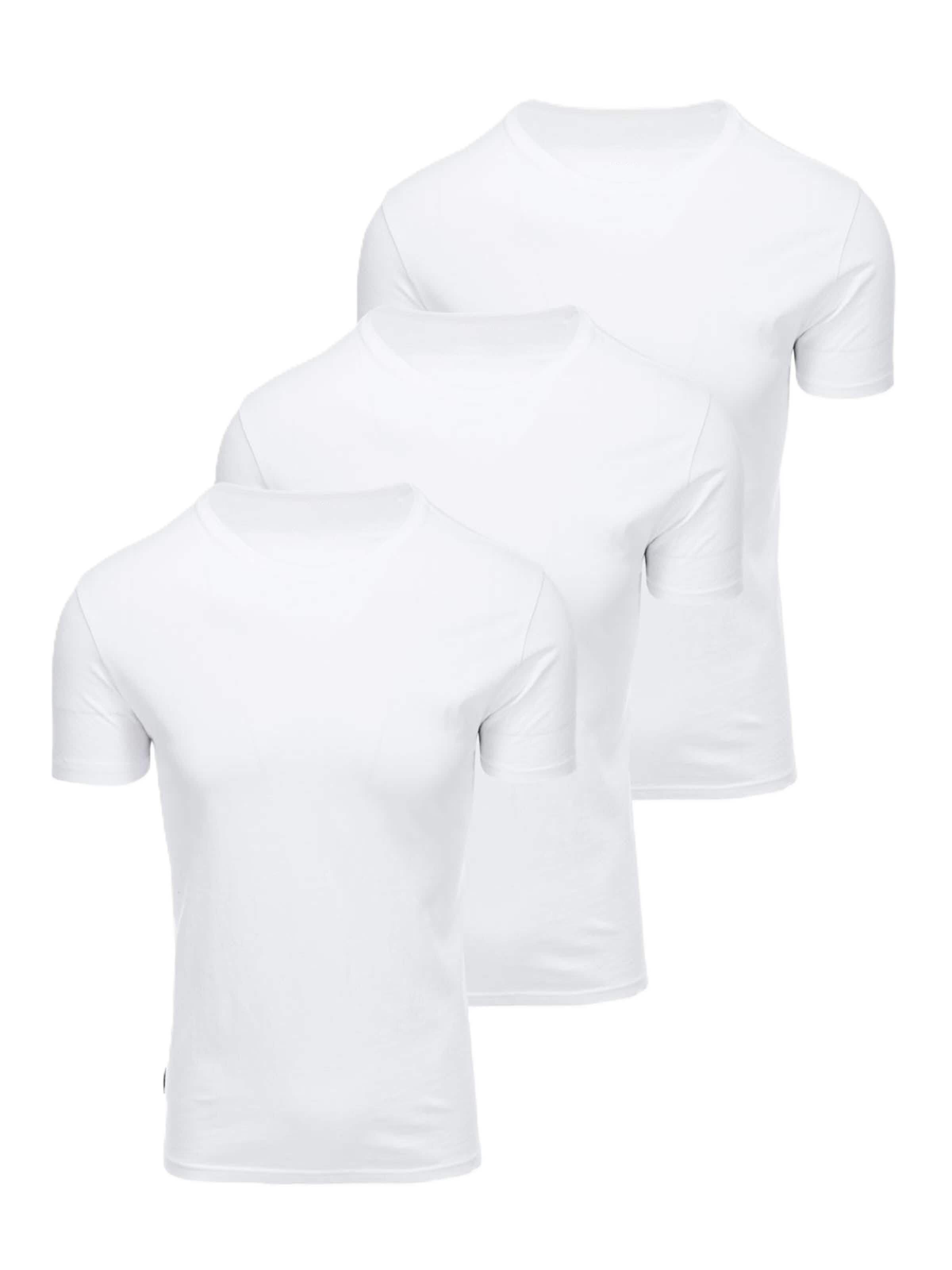 Ombre T-Shirt in Weiß: Vorderseite