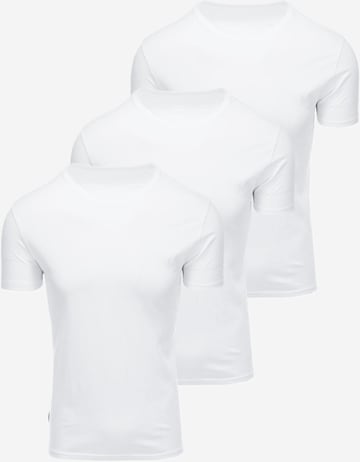 Ombre T-Shirt in Weiß: Vorderseite
