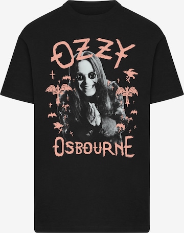 Merchcode Shirt 'Ozzy Osbourne - Pink Bat' in Black: front
