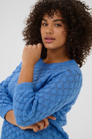 KAFFE CURVE - Pullover 'KCMani' em azul