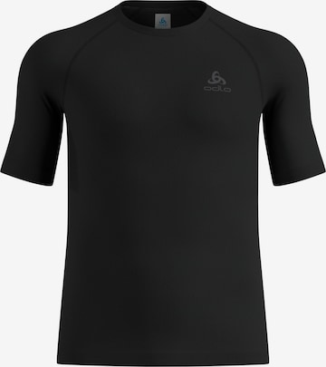 Base layer 'MERINO PW 140 SEAMLESS' di ODLO in nero: frontale