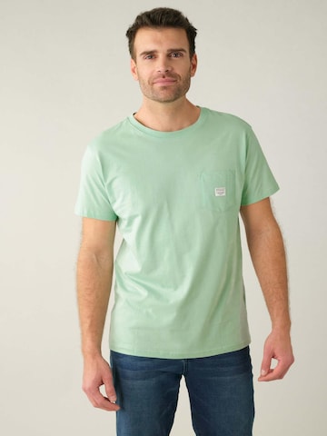 T-Shirt 'Basito' Deeluxe en vert : devant