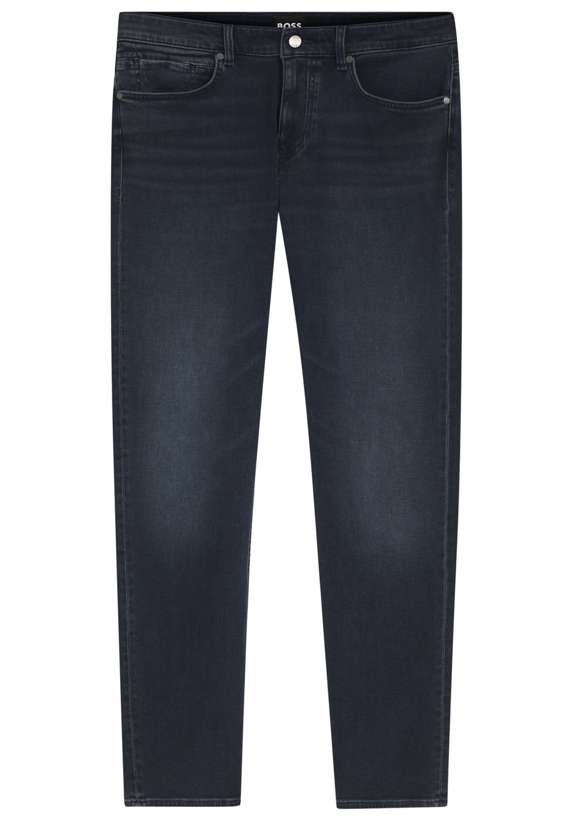 BOSS Slimfit Jeans in Schwarz: Vorderseite