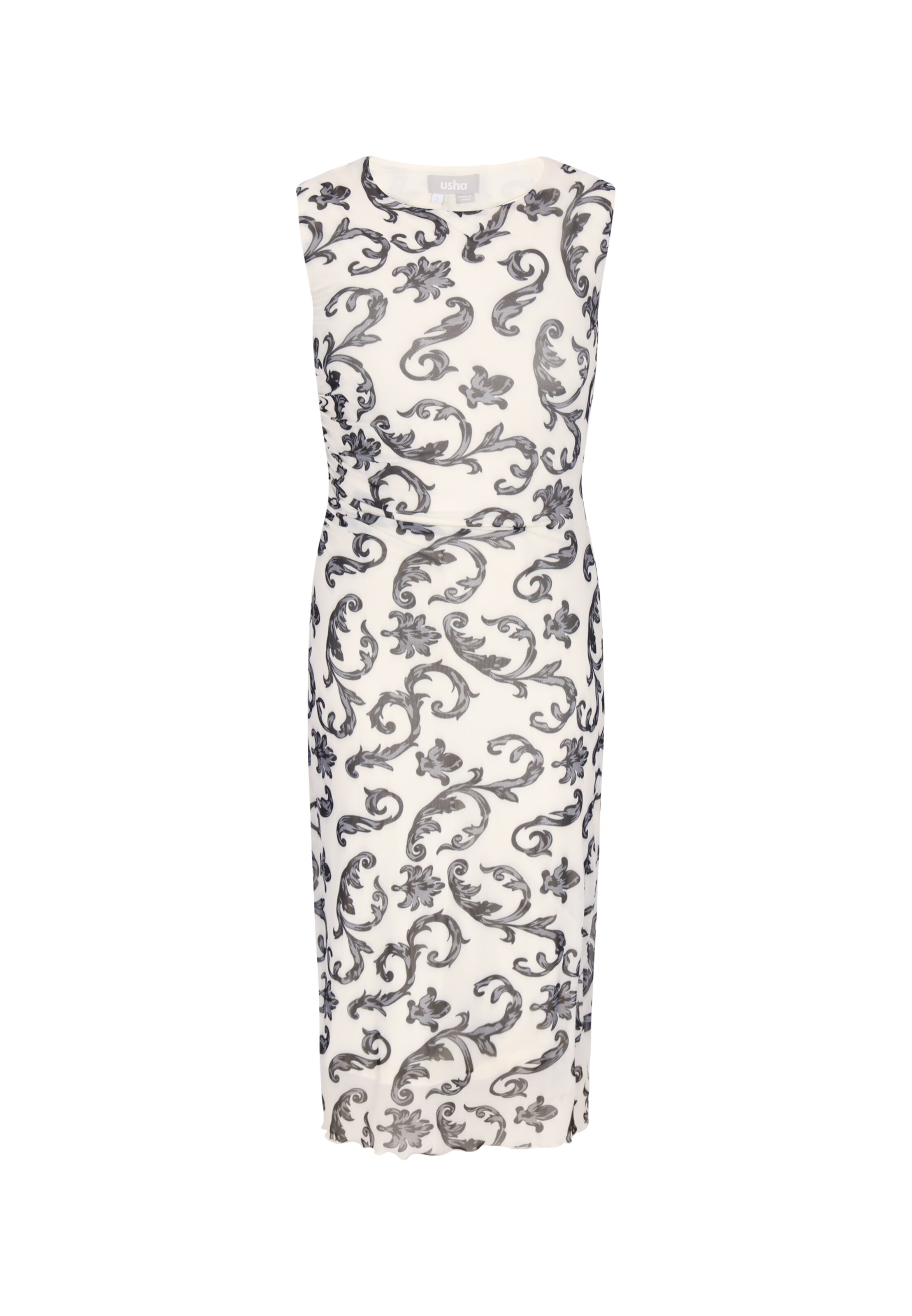 Usha - Vestido em roxo: frente