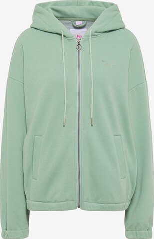 MYMO Sweat jacket in Green: front