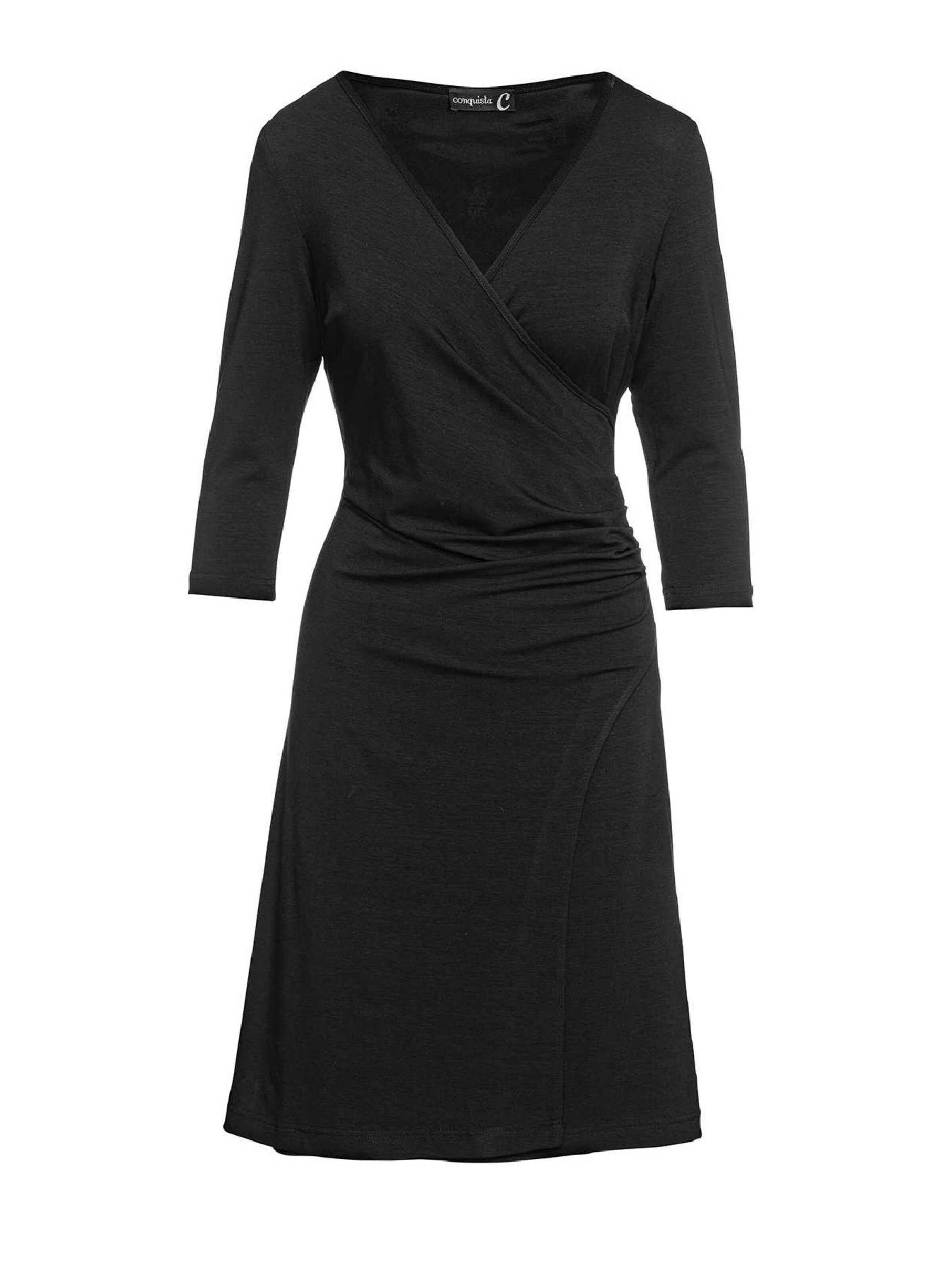 conquista Kleid‌‌‌‌ in Schwarz: Vorderseite