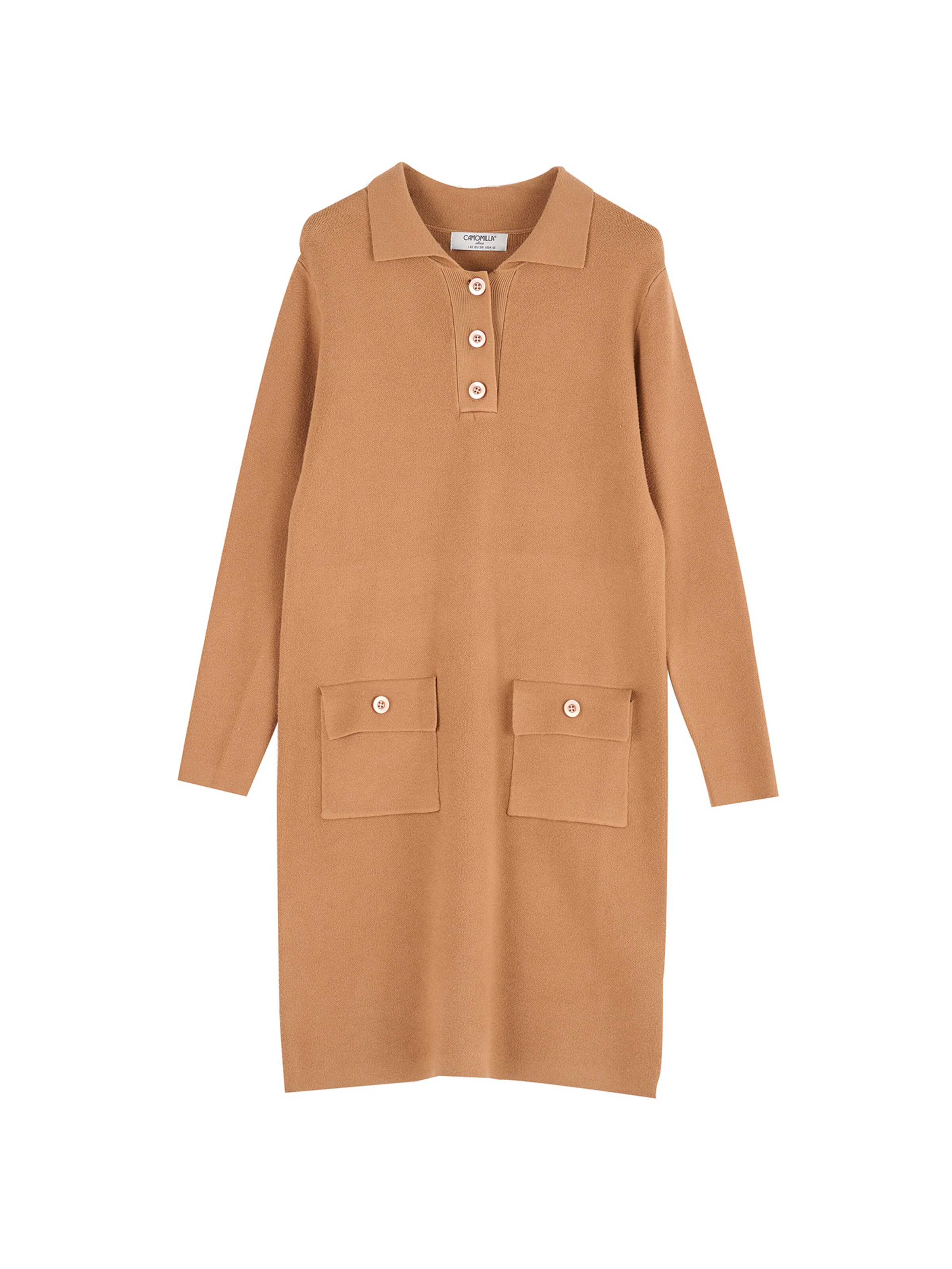 Robe 'Arys' Camomilla Italia en beige : devant