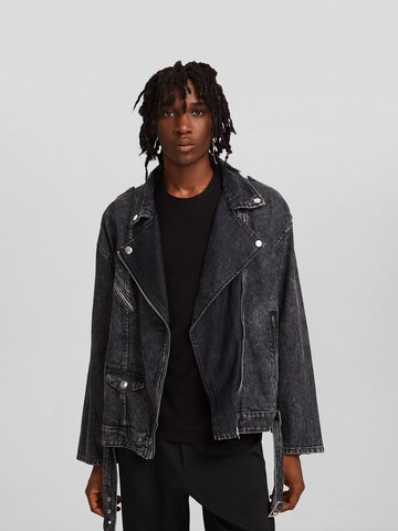 Veste mi-saison Bershka en noir : devant