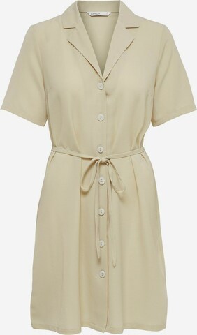 Robe-chemise ONLY en beige : devant