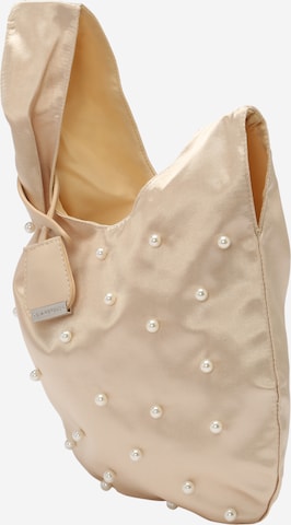 Sac bandoulière GLAMOROUS en beige : devant