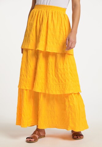 IZIA Skirt in Orange: front