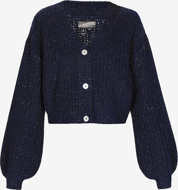 DreiMaster Vintage Knit Cardigan in Blue: front