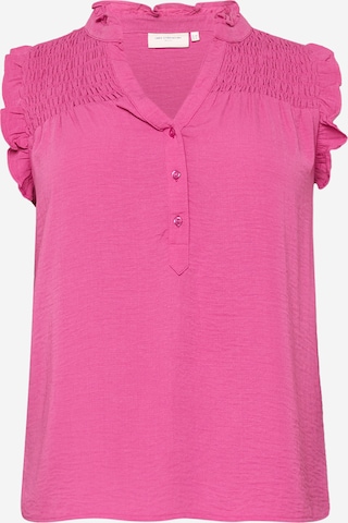 ONLY Carmakoma - Blusa 'Tita' em roxo: frente